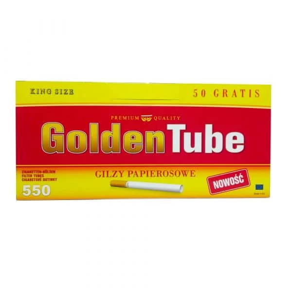 Цигаркові гільзи з фільтром Golden Tube Сигаретные гильзы с фильтром Golden Tube