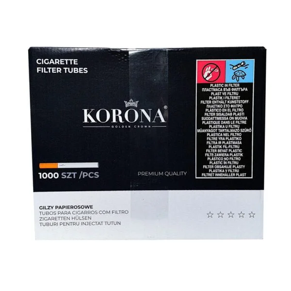 Цигаркові гільзи Korona 1000 шт. Сигаретные гильзы Korona 1000 шт.