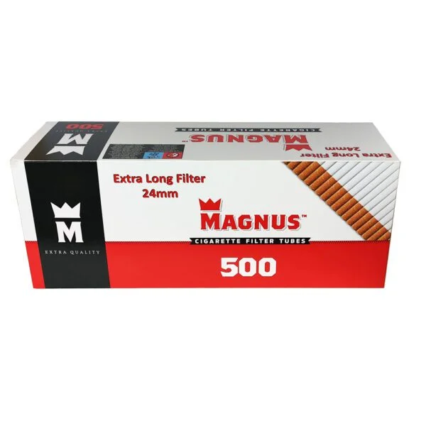 Сигаретные гильзы Magnus 500 шт. Фильтр 24 мм. Цигаркові гільзи Magnus 500 шт. Фільтр 24 мм.