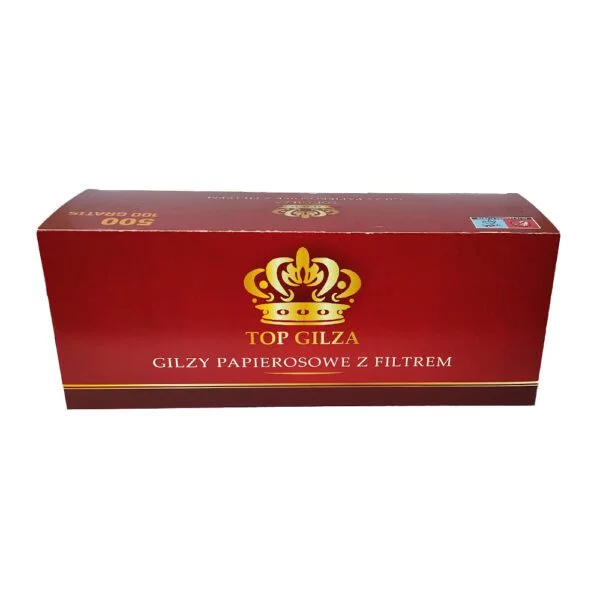 Цигаркові гільзи TOP GILZA 500 шт. Білі. Сигаретные гильзы TOP GILZA 500 шт. Белые.