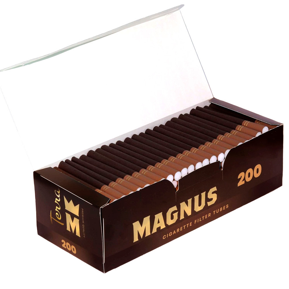 Цигаркові гільзи Magnus 200 шт. Фільтр 22 мм. Коричневі Сигаретные гильзы Magnus 200 шт. Фильтр 22 мм. Коричневые